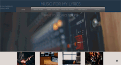 Desktop Screenshot of musicformylyrics.com